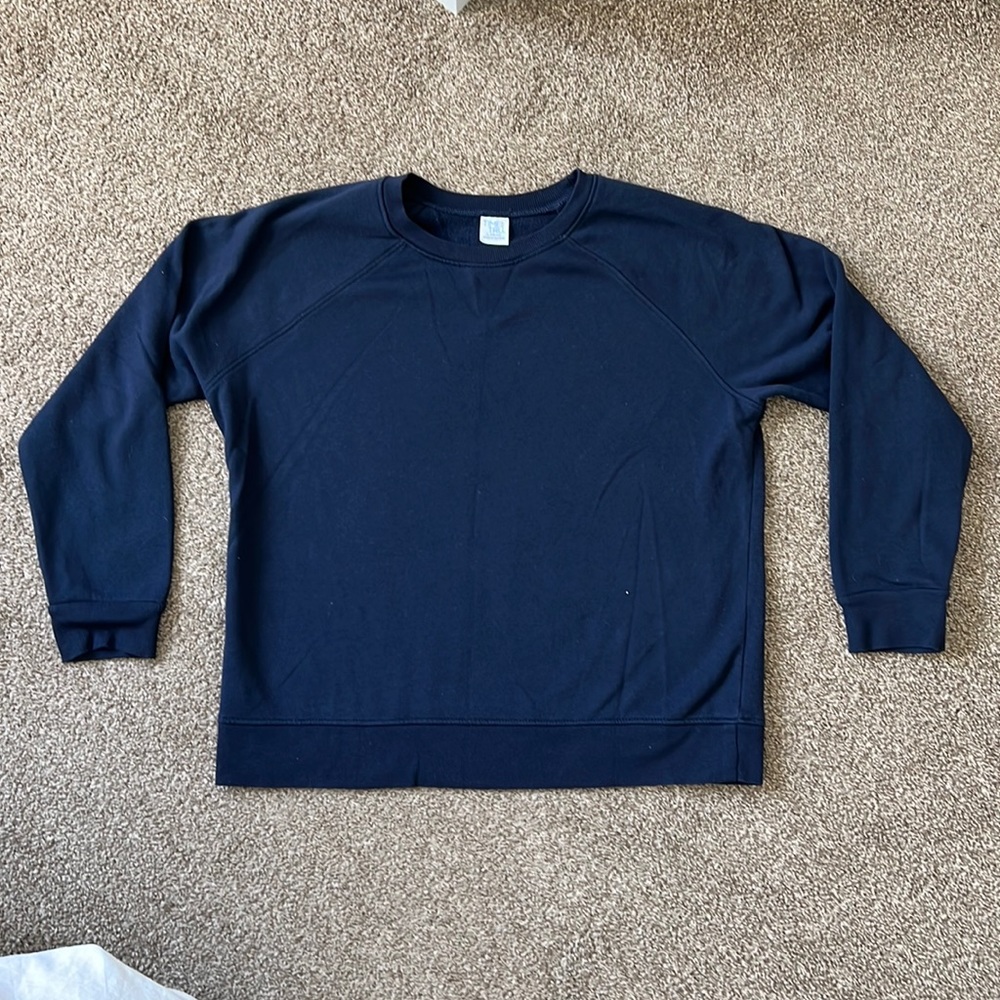 Navy blue crew neck